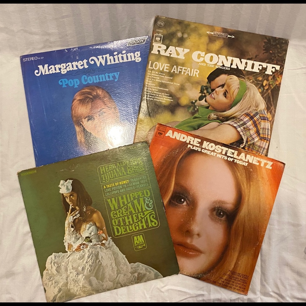 VINTAGE COLLECTABLE vinyls records 4 for $68